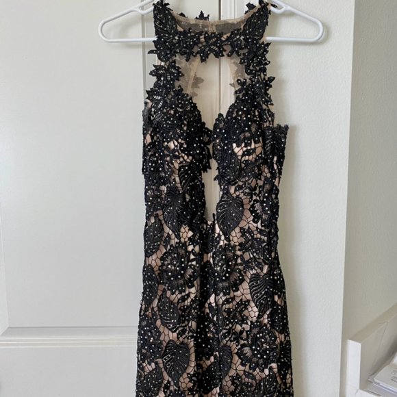 Sherri Hill Black Strapless Mini Dress - Picture 1 of 3